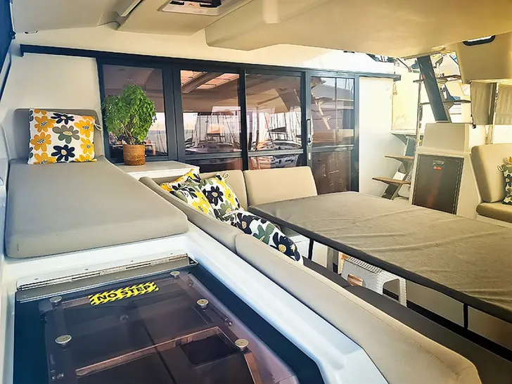 PENNY LANE Fountaine Pajot Aura 51 - aft deck PENNY LANE Fountaine Pajot Aura 51 - aft deck