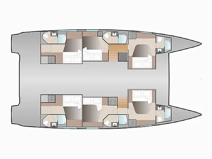 PENNY LANE Fountaine Pajot Aura 51 - layout PENNY LANE Fountaine Pajot Aura 51 - layout