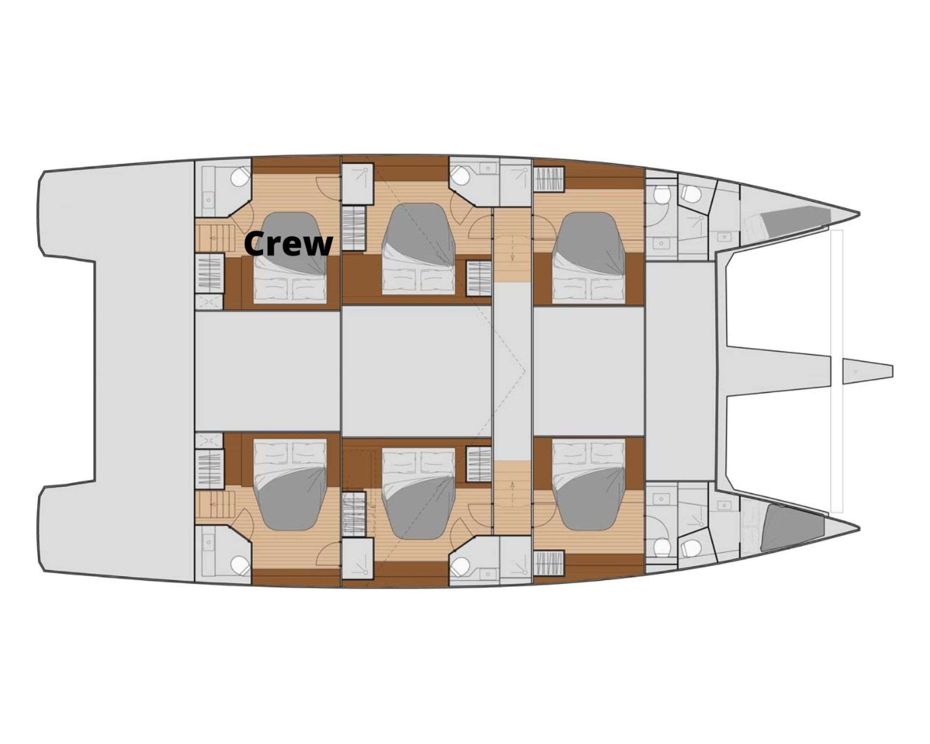 PERFECT LANDING Fountaine Pajot Samana 59 - Layout