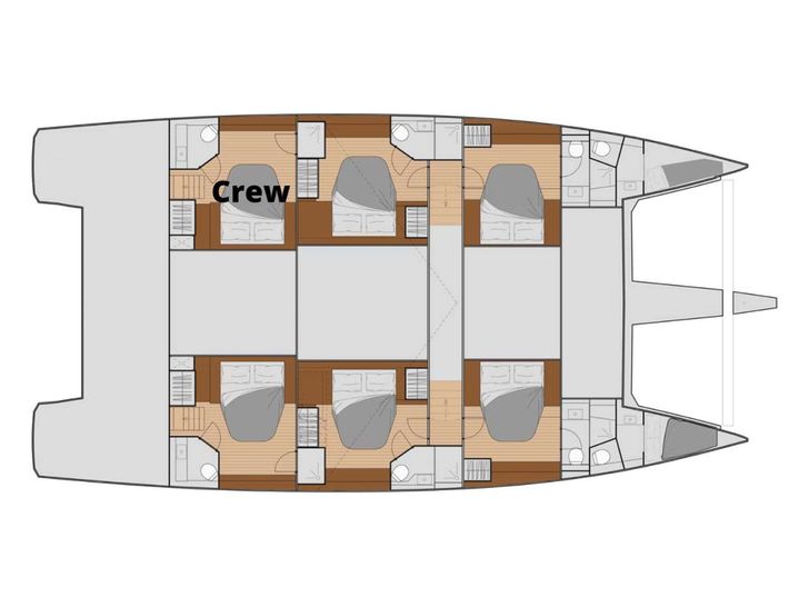 PERFECT LANDING Fountaine Pajot Samana 59 - Layout PERFECT LANDING Fountaine Pajot Samana 59 - Layout