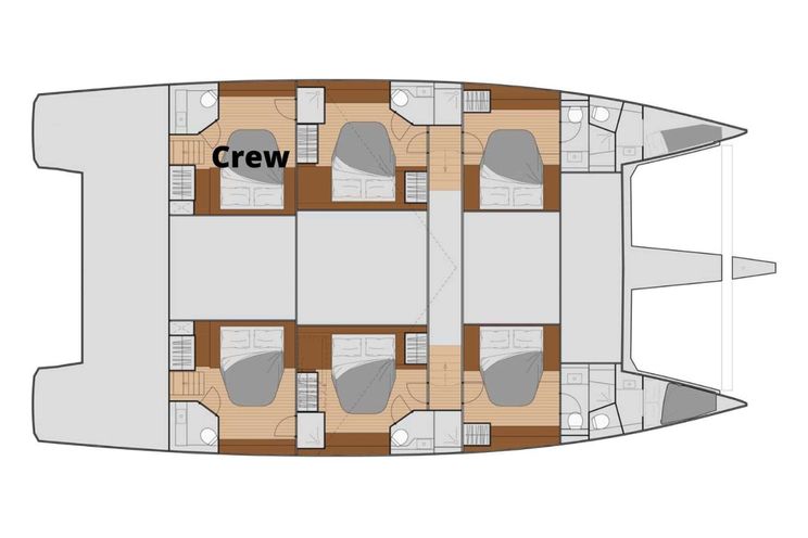 Layout for PERFECT LANDING Fountaine Pajot Samana 59 - Layout