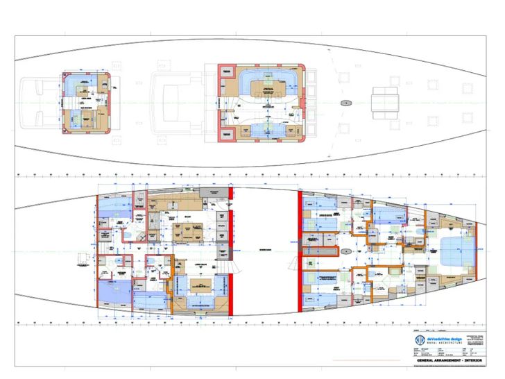 PERSEVERANCE 1 Baltic 36m - decks and cabin layout PERSEVERANCE 1 Baltic 36m - decks and cabin layout