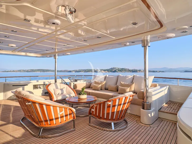 PHOTON CRN Ancona 43 - main aft deck seating PHOTON CRN Ancona 43 - main aft deck seating