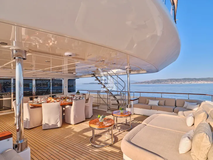 PHOTON CRN Ancona 43 - sky deck aft PHOTON CRN Ancona 43 - sky deck aft