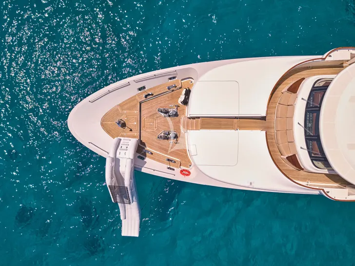 PHOTON CRN Ancona 43 - top foredeck shot PHOTON CRN Ancona 43 - top foredeck shot