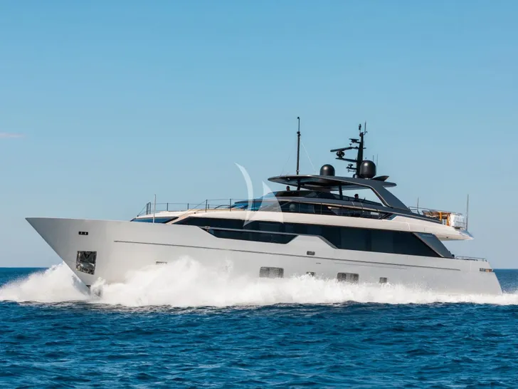 PIOLA Sanlorenzo SL102 Asymmetric - cruising side profile PIOLA Sanlorenzo SL102 Asymmetric - cruising side profile