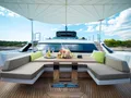 PIOLA Sanlorenzo SL102 Asymmetric - foredeck dining lounge PIOLA Sanlorenzo SL102 Asymmetric - foredeck dining lounge
