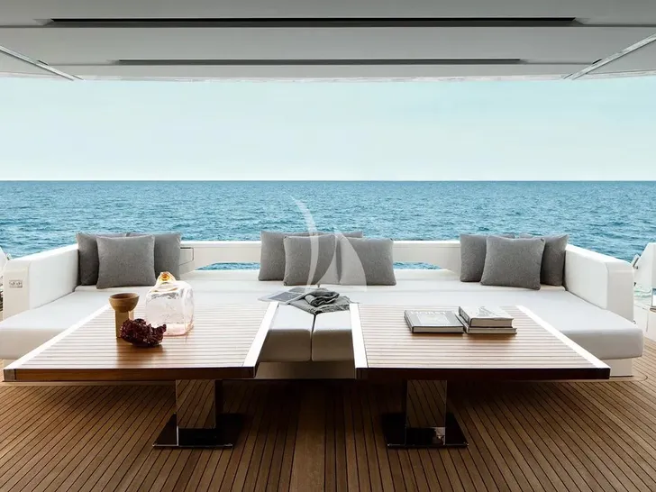 PIOLA Sanlorenzo SL102 Asymmetric - main aft deck PIOLA Sanlorenzo SL102 Asymmetric - main aft deck