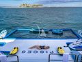 PISCES Delta Marine 151 - water toys on the floating dock PISCES Delta Marine 151 - water toys on the floating dock