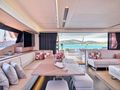 PIXIE Fountaine Pajot Alegria 67 - indoor dining area PIXIE Fountaine Pajot Alegria 67 - indoor dining area