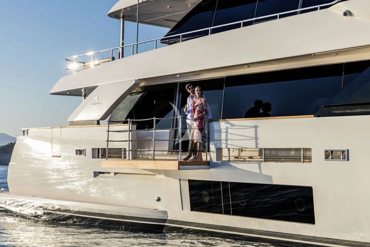 Charter Yacht PLAN B - Ferretti Custom Line Navetta 33 - 5 Cabins - Olbia - Porto Cervo - La Maddalena - Sardinia - Italy