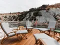 PLAY THE GAME Sunseeker 28m - flybridge aft seating PLAY THE GAME Sunseeker 28m - flybridge aft seating