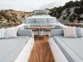 PLAY THE GAME Sunseeker 28m - foredeck lounge and bronzing area PLAY THE GAME Sunseeker 28m - foredeck lounge and bronzing area