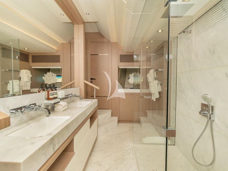 POPS Sunseeker 116 Sport master cabin bathroom POPS Sunseeker 116 Sport master cabin bathroom
