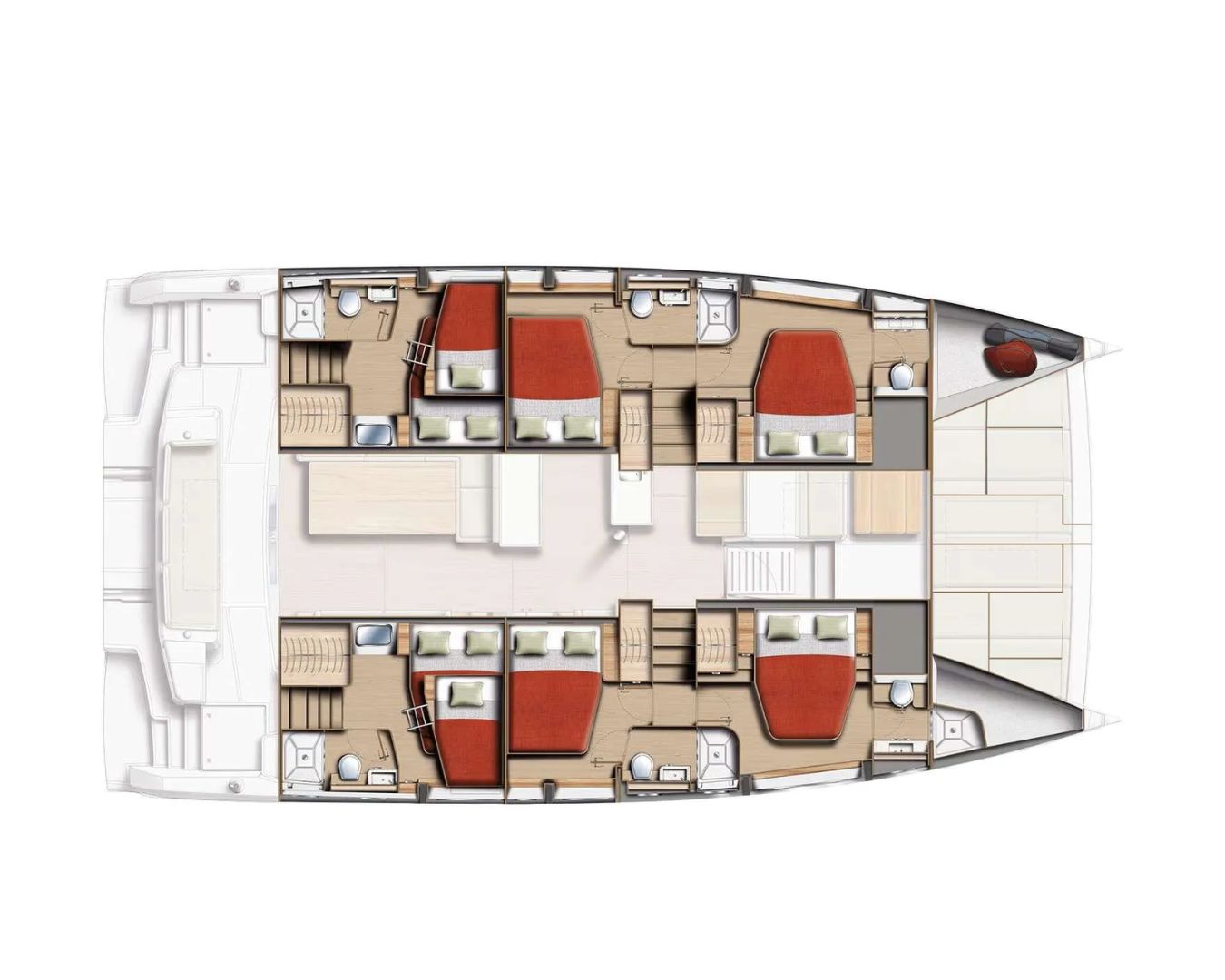 Layout for PORTFOLIO Bali 5.2 - cabin layout