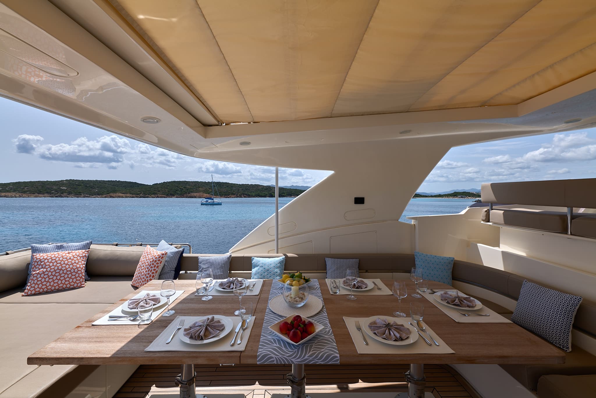 Charter Yacht PORTHOS SANS ABRI - Ferretti 881 - 4 Cabins - Sardinia - Poltu Quatu - Porto Cervo - Sardinia - Italy