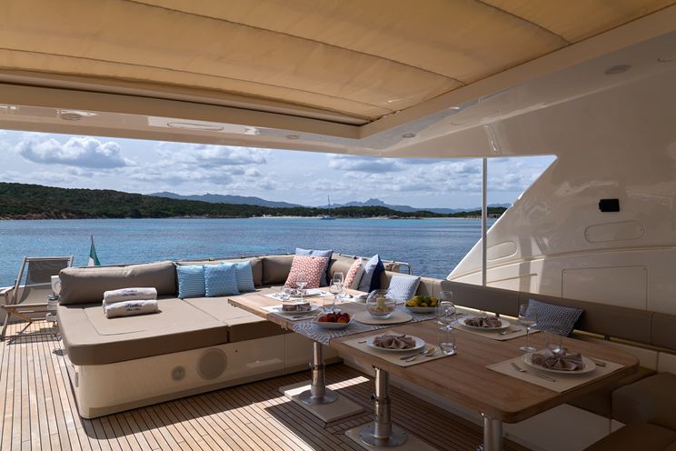 Charter Yacht PORTHOS SANS ABRI - Ferretti 881 - 4 Cabins - Sardinia - Poltu Quatu - Porto Cervo - Sardinia - Italy