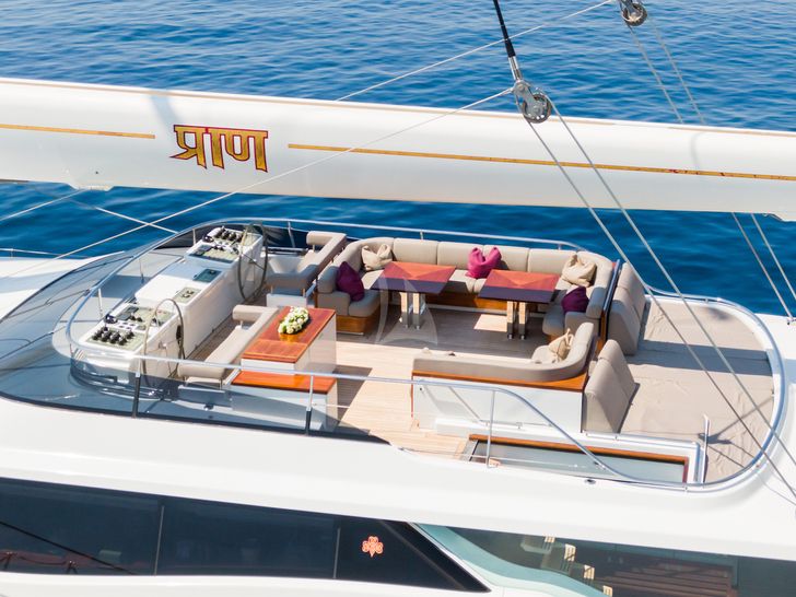 PRANA Sailing Yacht Upper Deck PRANA Sailing Yacht Upper Deck