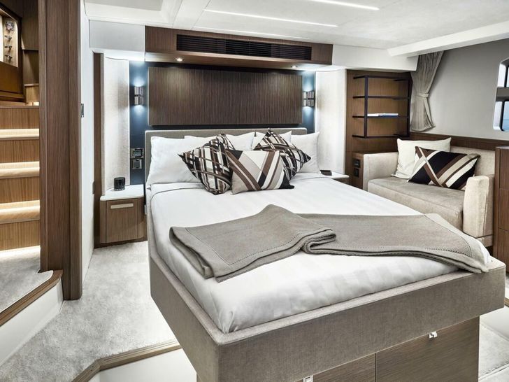 Prestige X60 - master cabin wide shot Prestige X60 - master cabin wide shot