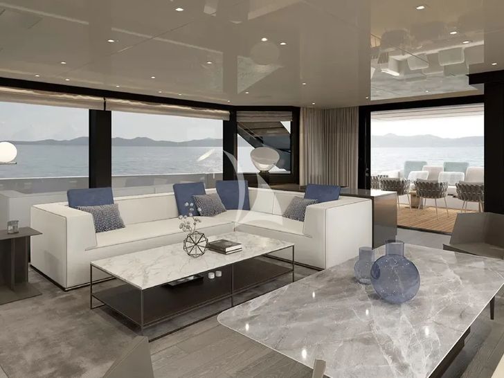 PRIMUS Sanlorenzo SL96A - main saloon PRIMUS Sanlorenzo SL96A - main saloon