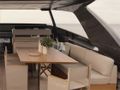 PRIMUS Sanlorenzo SL96A - sun deck seating and dining area PRIMUS Sanlorenzo SL96A - sun deck seating and dining area