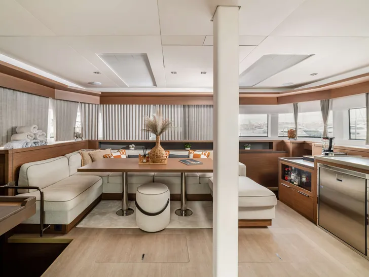PRINCESS S Lagoon 55 - saloon and galley PRINCESS S Lagoon 55 - saloon and galley