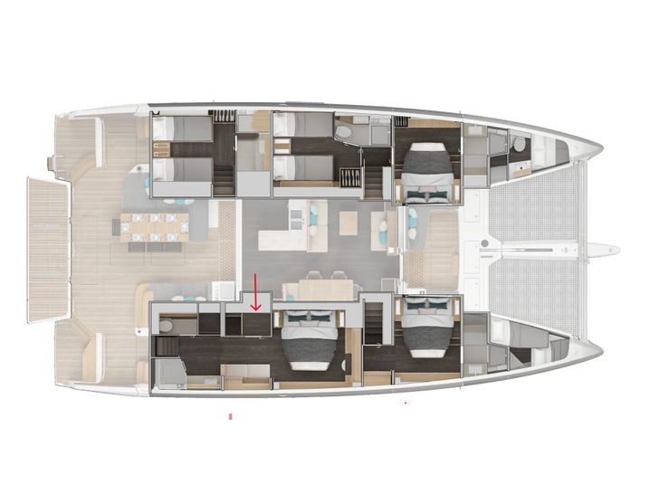 PRINCESS KARLA Lagoon 60 - layout PRINCESS KARLA Lagoon 60 - layout