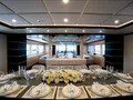 PRINCESS MELDA Neta Marine 39m - formal dining set up PRINCESS MELDA Neta Marine 39m - formal dining set up