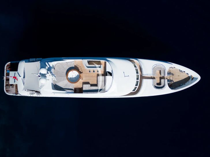 PRINCESS MELDA Neta Marine 39m - top aerial shot PRINCESS MELDA Neta Marine 39m - top aerial shot