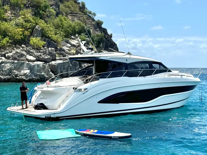 PRINCESS V55 St Barths Day Charter Yacht - profile PRINCESS V55 St Barths Day Charter Yacht - profile