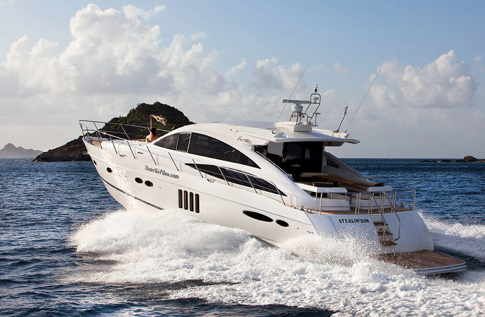 Charter Yacht PRINCESS V70 - St Barths Day Charter Yacht - Gustavia - Colombier Beach - Shell Beach