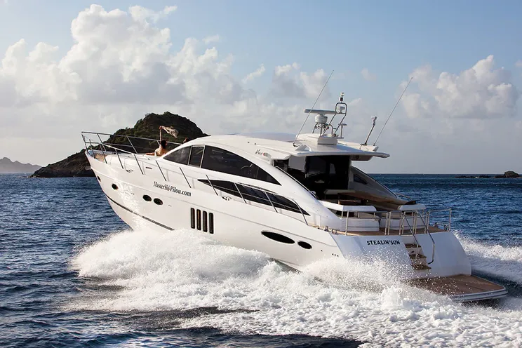 Charter Yacht PRINCESS V70 - St Barths Day Charter Yacht - Gustavia - Colombier Beach - Shell Beach