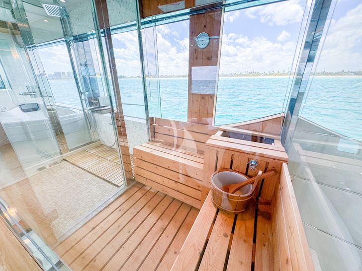 PRIVILEGE WHS Custom 34m master cabin bathroom PRIVILEGE WHS Custom 34m master cabin bathroom