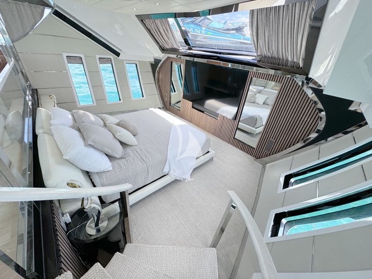 PRIVILEGE WHS Custom 34m master cabin wide view PRIVILEGE WHS Custom 34m master cabin wide view