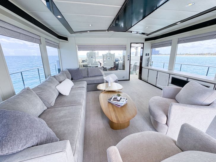 PRIVILEGE WHS Custom 34m sky deck lounge PRIVILEGE WHS Custom 34m sky deck lounge