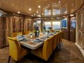 PROMETHEUS I Heesen 45m indoor dining set up PROMETHEUS I Heesen 45m indoor dining set up
