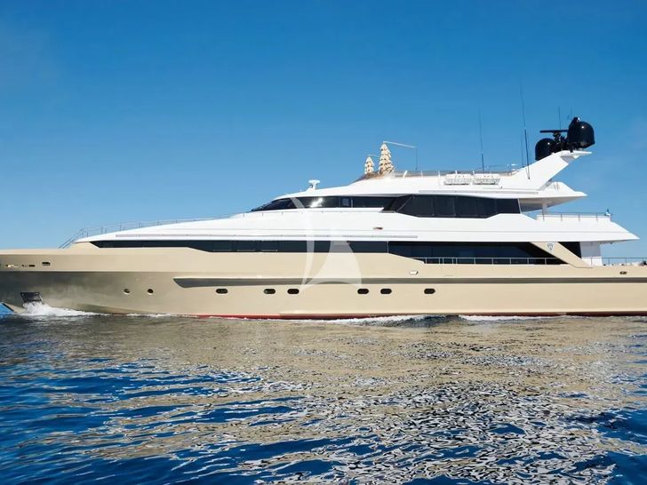 PROMETHEUS I Heesen 45m side profile PROMETHEUS I Heesen 45m side profile