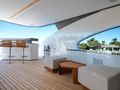 PROPOSITION Azimut Magellano 30m - sun deck bar and seating area PROPOSITION Azimut Magellano 30m - sun deck bar and seating area