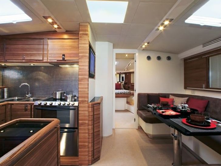 Itama 55 - saloon and galley Itama 55 - saloon and galley