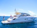 Princess V56 - anchored aft view Princess V56 - anchored aft view