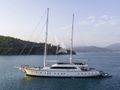 QUEEN OF MAKRI Custom Sailing Yacht 40m - profile QUEEN OF MAKRI Custom Sailing Yacht 40m - profile