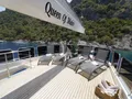 QUEEN OF MAKRI Custom Sailing Yacht 40m - sundeck sunbathing area QUEEN OF MAKRI Custom Sailing Yacht 40m - sundeck sunbathing area