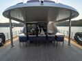 QUEEN OF MAKRI Custom Sailing Yacht 40m - upper deck alfresco dining area QUEEN OF MAKRI Custom Sailing Yacht 40m - upper deck alfresco dining area