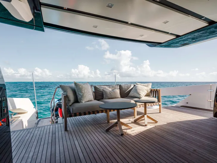 QUARANTENA Sanlorenzo SX76 - aft deck QUARANTENA Sanlorenzo SX76 - aft deck