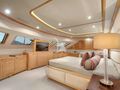 QUEST R Benetti Classic 120 - master cabin bed and TV QUEST R Benetti Classic 120 - master cabin bed and TV
