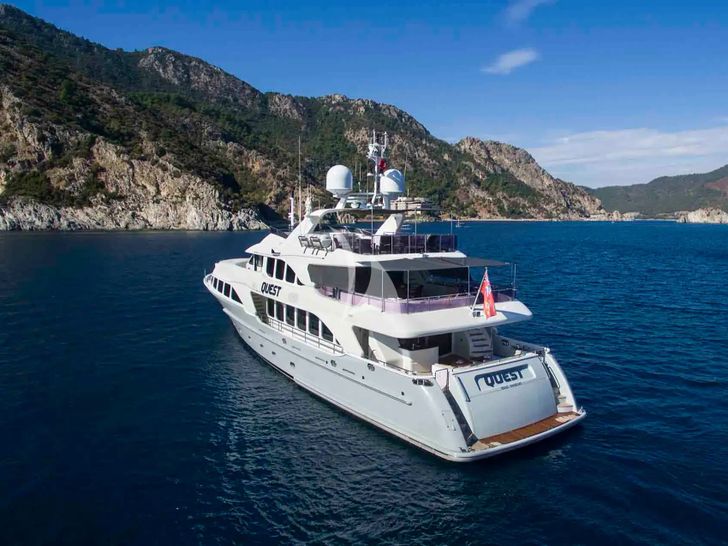 QUEST R Benetti Classic 120 - port side view QUEST R Benetti Classic 120 - port side view