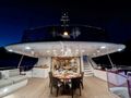 QUEST R Benetti Classic 120 - sky deck afresco dining area QUEST R Benetti Classic 120 - sky deck afresco dining area