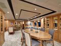 QUEST R Benetti Classic 120 - sky lounge dining area QUEST R Benetti Classic 120 - sky lounge dining area