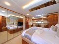 QUO VADIS I Ferretti 760 - master cabin bed and seating QUO VADIS I Ferretti 760 - master cabin bed and seating