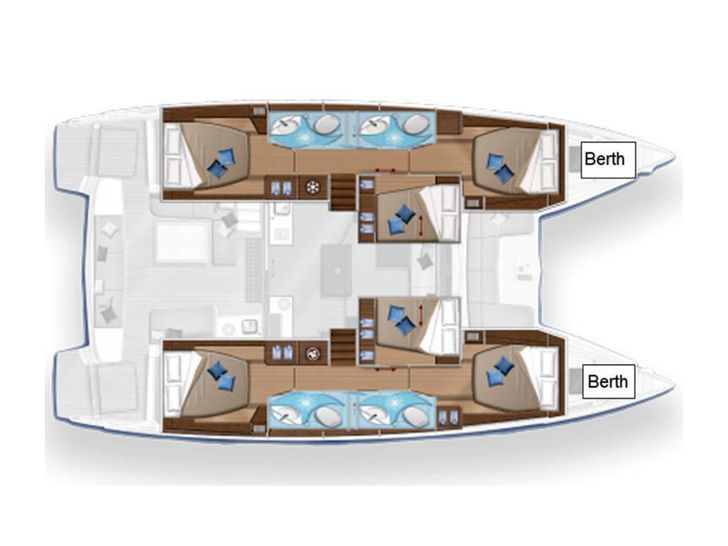 RAGNAROK Lagoon 50 - yacht layout RAGNAROK Lagoon 50 - yacht layout